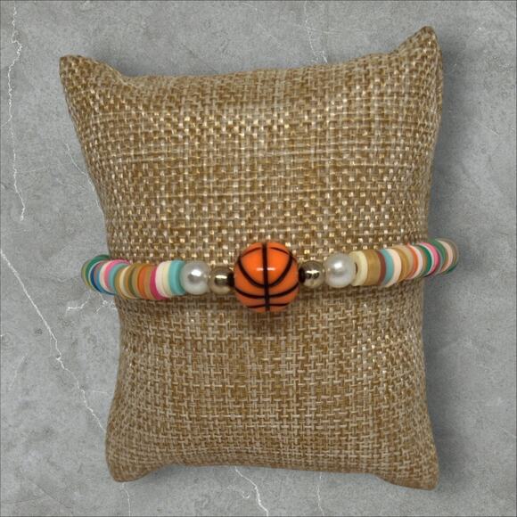 Basketball Star Friendship Bracelet | Playful Sporty for Basketball Fans - Picture 1 of 4